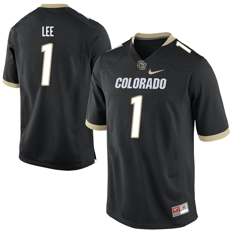 Men #1 Donovan Lee Colorado Buffaloes College Football Jerseys Sale-Black
